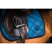 Equestrian Stockholm Saddlepad Jumping Blue Meadow Glimmer Equestrian Stockholm Saddlepad Jumping Blue Meadow Glimmer
