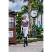 Equestrian Stockholm Competition Shirt Crystal Champion White/Dark Violet Equestrian Stockholm Competition Shirt Crystal Champion White/Dark Violet