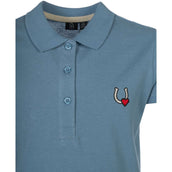 HKM Poloshirt Claire Smoke Blue HKM Poloshirt Claire Smoke Blue