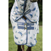 Amigo Bug Rug Plus Pony Dragonfly Print/Silver/Blue/Sage Amigo Bug Rug Plus Pony Dragonfly Print/Silver/Blue/Sage