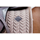 Kentucky Saddlepad Velvet Pearls Jumping Beige Kentucky Saddlepad Velvet Pearls Jumping Beige
