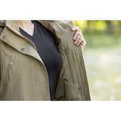 Covalliero Long Raincoat SS26 Women Walnut Covalliero Long Raincoat SS26 Women Walnut
