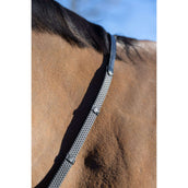 LeMieux Reins Arika Soft Rubber with Stopper Black/Silver LeMieux Reins Arika Soft Rubber with Stopper Black/Silver