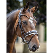 LeMieux Bridle Kudos Patent Dressage Brown/White LeMieux Bridle Kudos Patent Dressage Brown/White