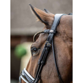 LeMieux Bridle Kudos Patent Dressage Brown/White LeMieux Bridle Kudos Patent Dressage Brown/White