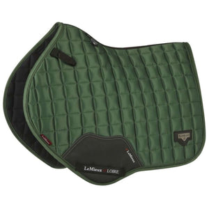 LeMieux Saddlepad Loire Classic Satin Square CC Hunter Green LeMieux Saddlepad Loire Classic Satin Square CC Hunter Green
