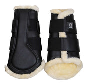 Montar Leg Protectors Tech Leather Black Montar Leg Protectors Tech Leather Black