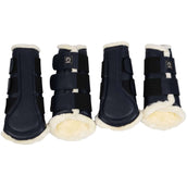 Montar Leg Protectors Tech Leather Navy Montar Leg Protectors Tech Leather Navy