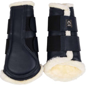 Montar Leg Protectors Tech Leather Navy Montar Leg Protectors Tech Leather Navy