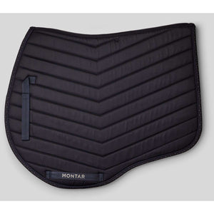 Montar Saddlepad Fair Gun Metal Crystals Jumping Navy Montar Saddlepad Fair Gun Metal Crystals Jumping Navy