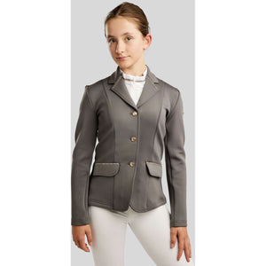 Montar Competition Jacket MoPearl Pintucks Gun Metal Crystals Junior Grey Montar Competition Jacket MoPearl Pintucks Gun Metal Crystals Junior Grey