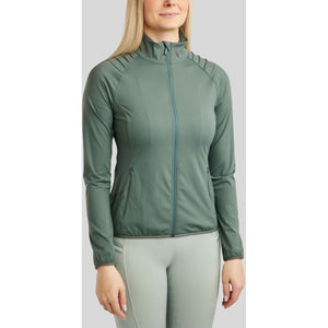 Montar Jacket MoPearl Pintuck Gun Metal Crystals Jade Montar Jacket MoPearl Pintuck Gun Metal Crystals Jade