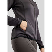 Montar Jacket MoPearl Pintuck Gun Metal Crystals Slate Grey Montar Jacket MoPearl Pintuck Gun Metal Crystals Slate Grey