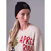 PS of Sweden Beanie Lou Felt Monogram Black PS of Sweden Beanie Lou Felt Monogram Black