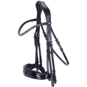 Schockemöhle Double Bridle Monticelli Black/Patent/Silver Schockemöhle Double Bridle Monticelli Black/Patent/Silver