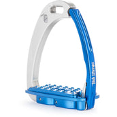 Tech Stirrups Stirrups Venice Sloped M Silver/Blue Tech Stirrups Stirrups Venice Sloped M Silver/Blue