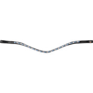 Waldhausen Browband X-Line Glam Black/Silver/Blue Waldhausen Browband X-Line Glam Black/Silver/Blue