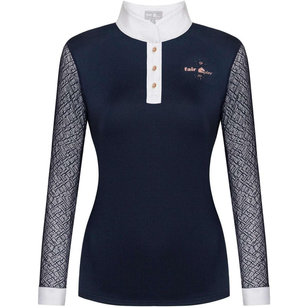 Fair Play Competition Shirt Cecile Rosegold Navy