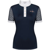 Fair Play Competition Shirt Cecile Rosegold Short Sleeve Navy