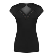 Fair Play Competition Shirt Cathrine Rosegold Sleeveless Black