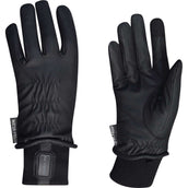 Weatherbeeta Riding Gloves Dublin Synthetic Leather Waterproof Black