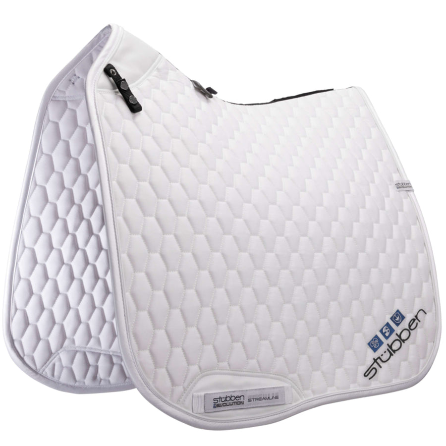 Stübben Saddlepad Streamline GEN2 with Logo Dressage White