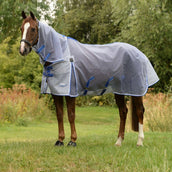 Weatherbeeta Fly Rug Comfitec Ripshield Plus Combo Neck White/Blue