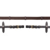 Schockemöhle Reins with Stoppers DarkBrown/Gold