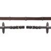 Schockemöhle Reins with Stoppers Darkbrown/Silver