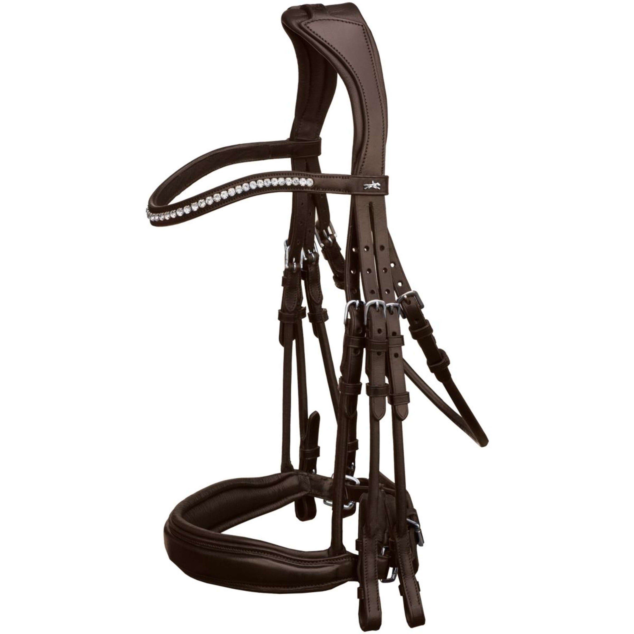 Schockemöhle Double Bridle Classic Line Venice Espresso/Silver