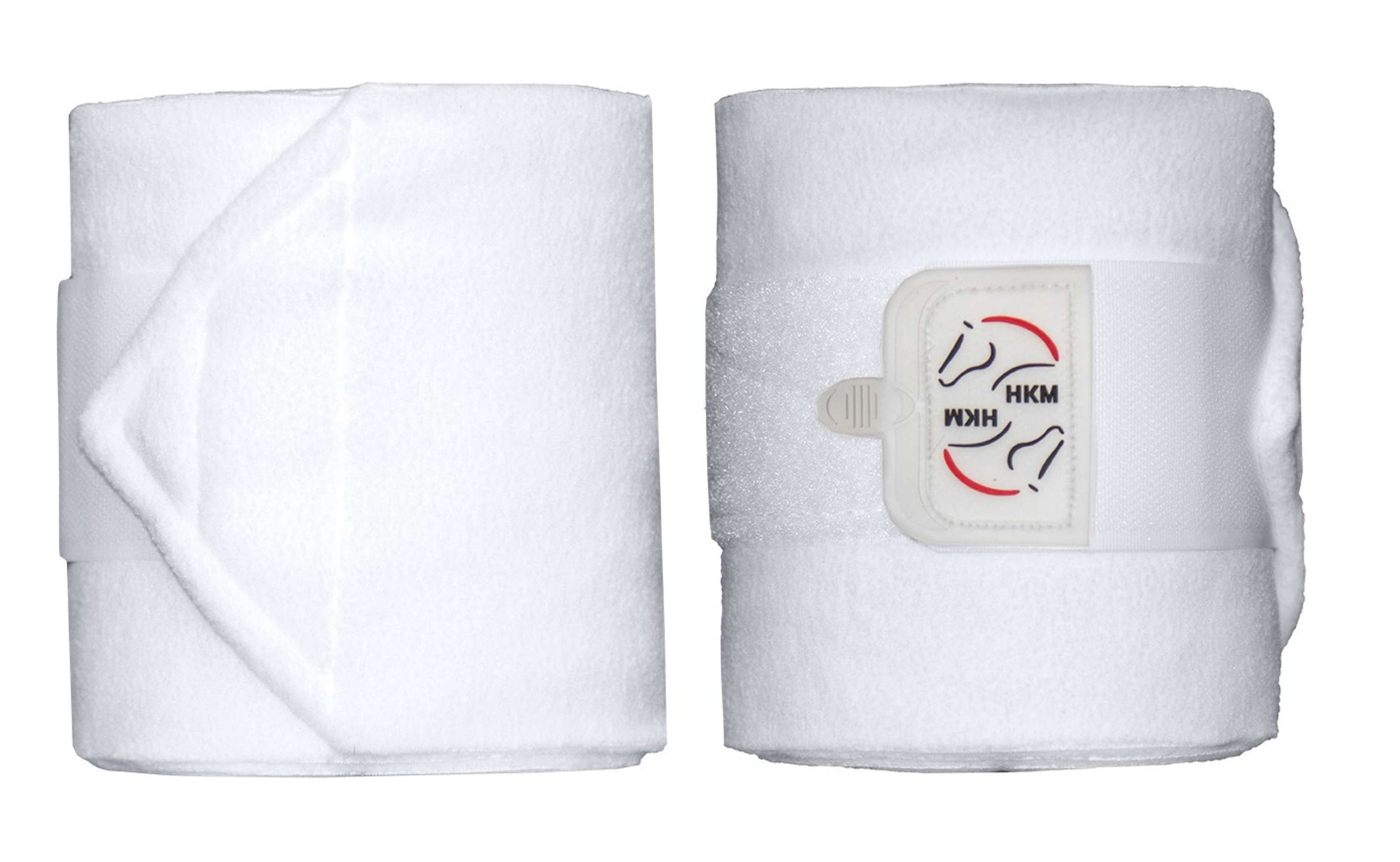 HKM Fleece Bandages Performance White