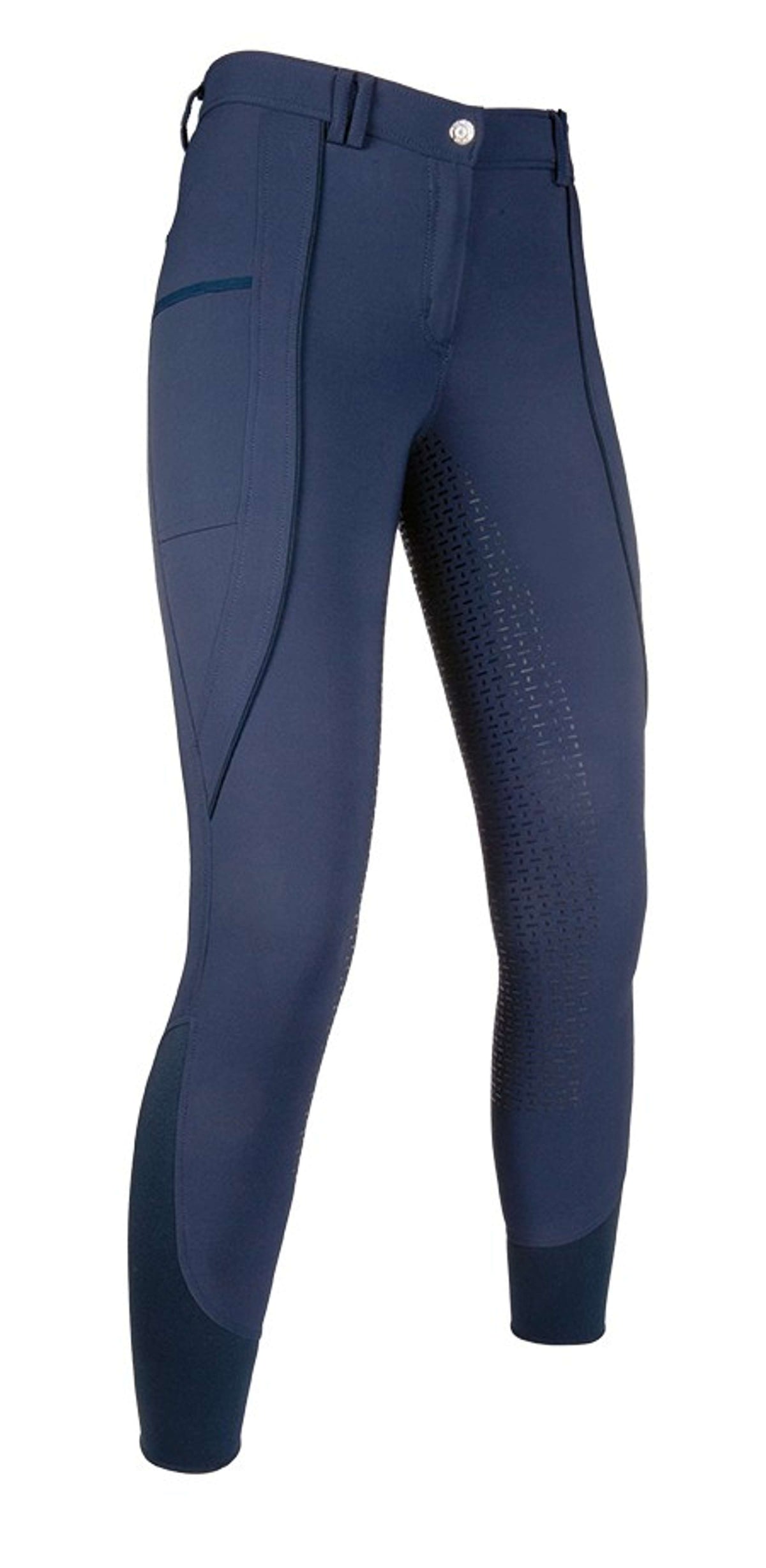 HKM Breeches Future FLO Sidepocket Silicon Seat Darkblue