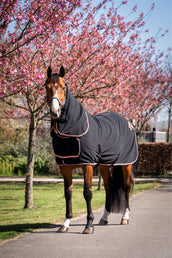 HB Show Rug Showtime Rose Gold with a Hood Black