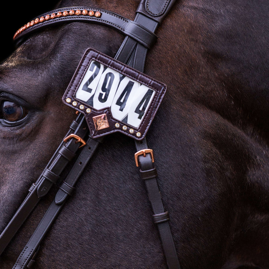 Imperial Riding Competition Numbers IRHShow and Glow Brown/Brown Croco