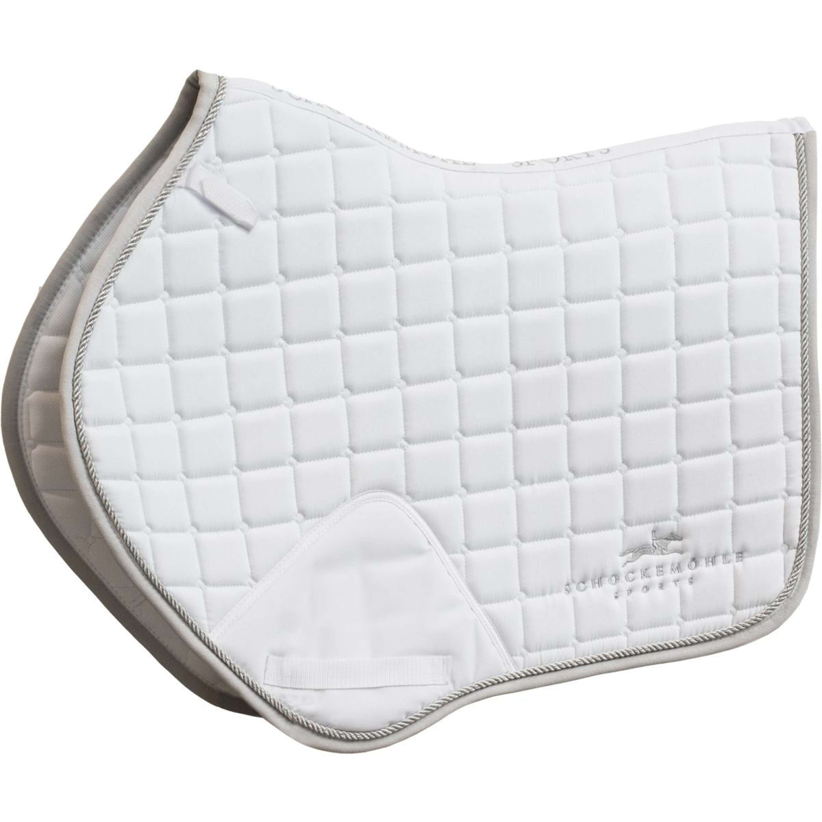 Schockemöhle Saddlepad Power Logo Jumping White/Silver