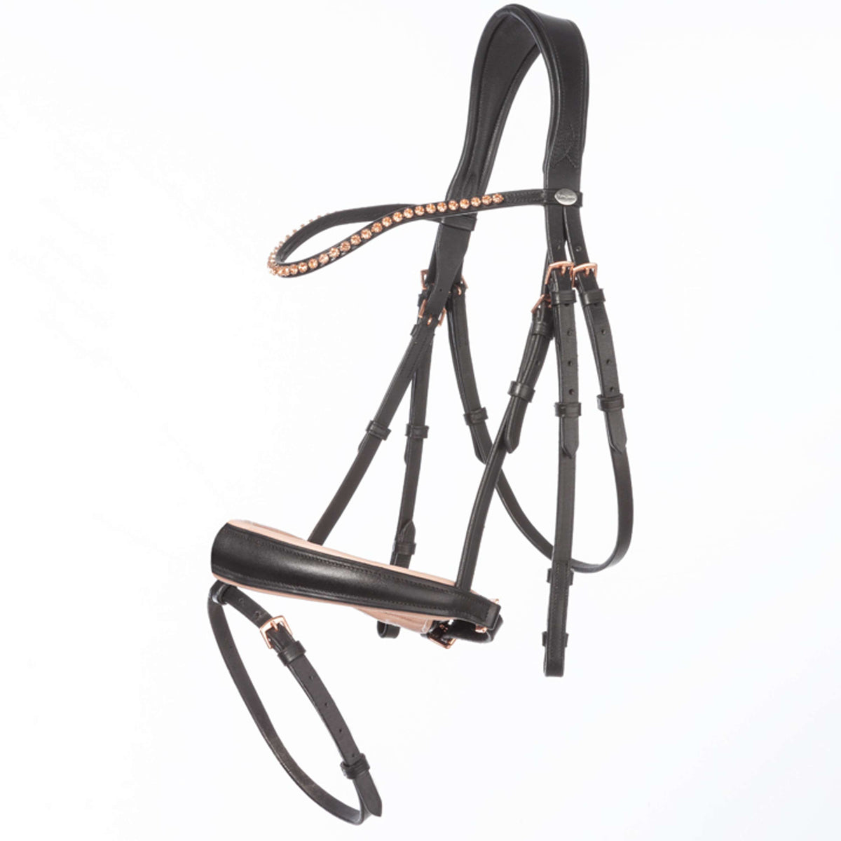 Kavalkade Snaffle Bridle Rose Black