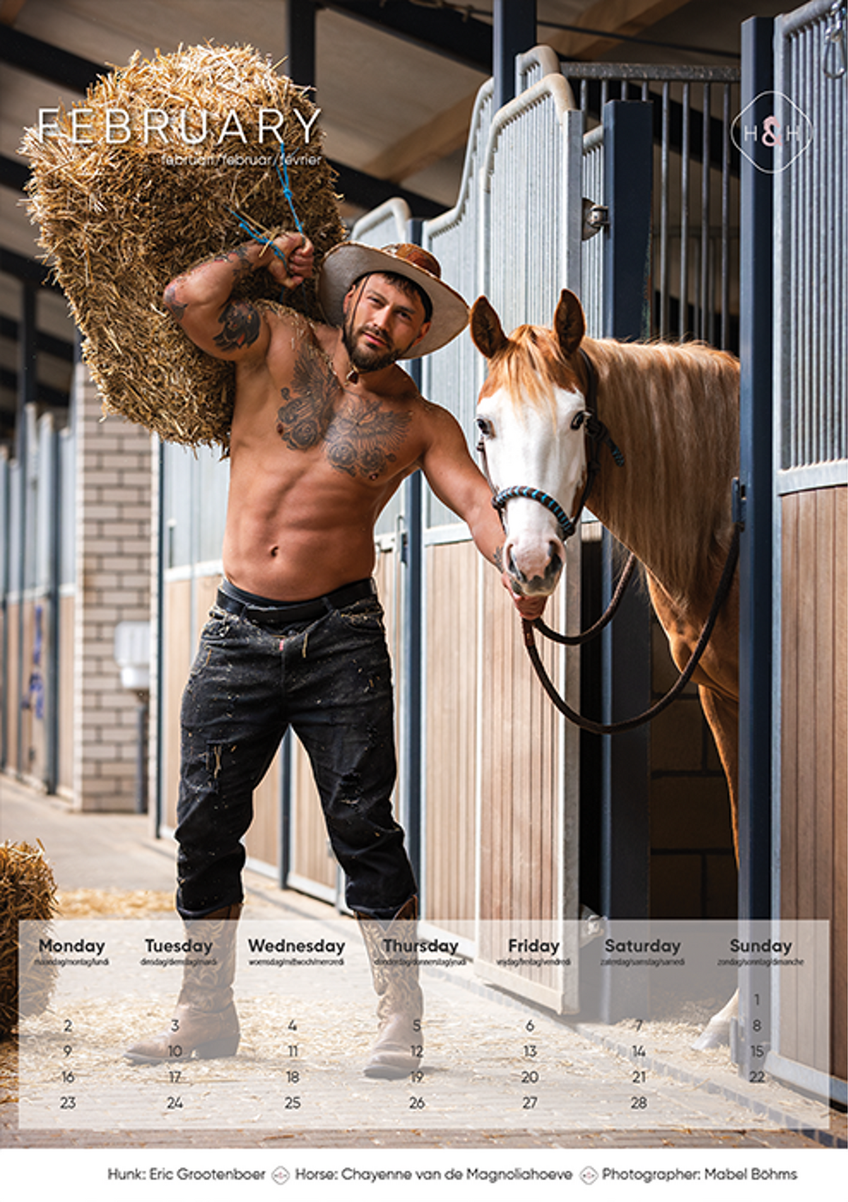 Calender Horse and Hunk 2026