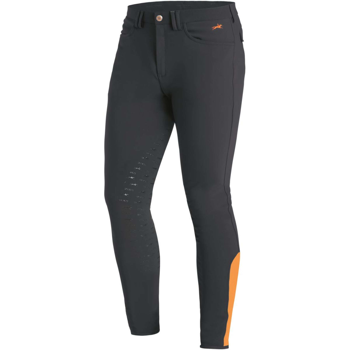 Schockemöhle Breeches Equinox Hero Men's Full Grip Grey/Orange