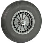 Hummer Wheelbarrow Wheel with Grey Foam Tire and Plastic Rim (Shaft Length 13cm)