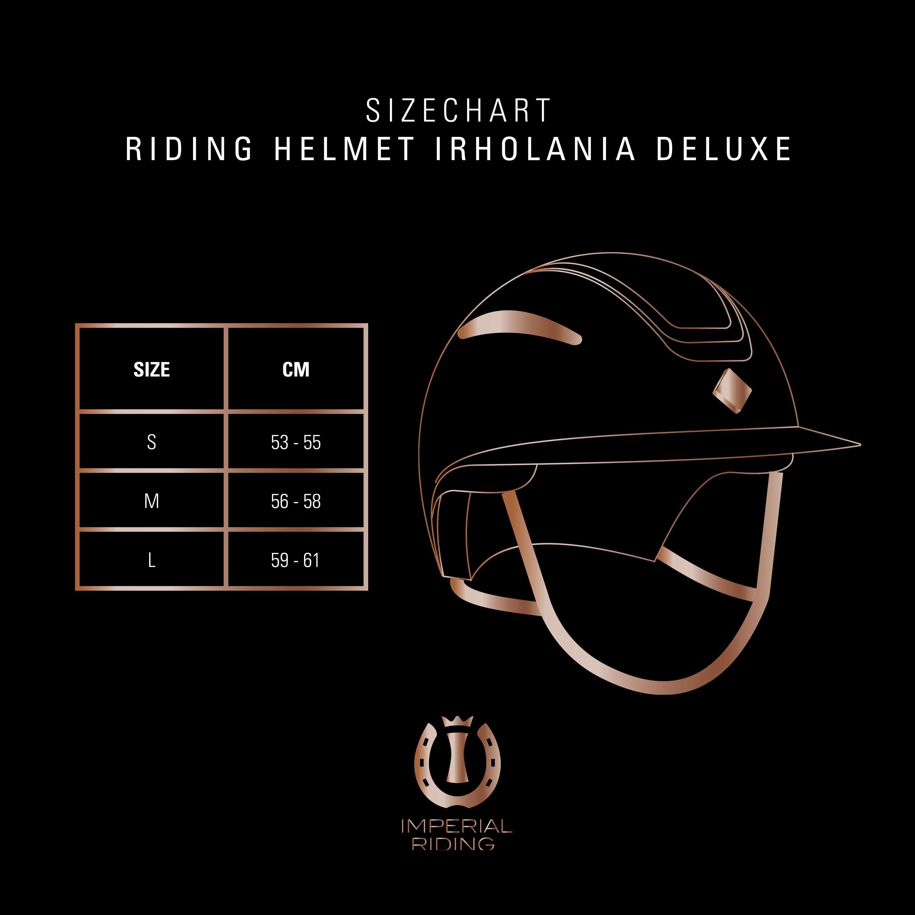 Imperial Riding Cap IRHOlania Deluxe Big Visor Navy/Rosegold