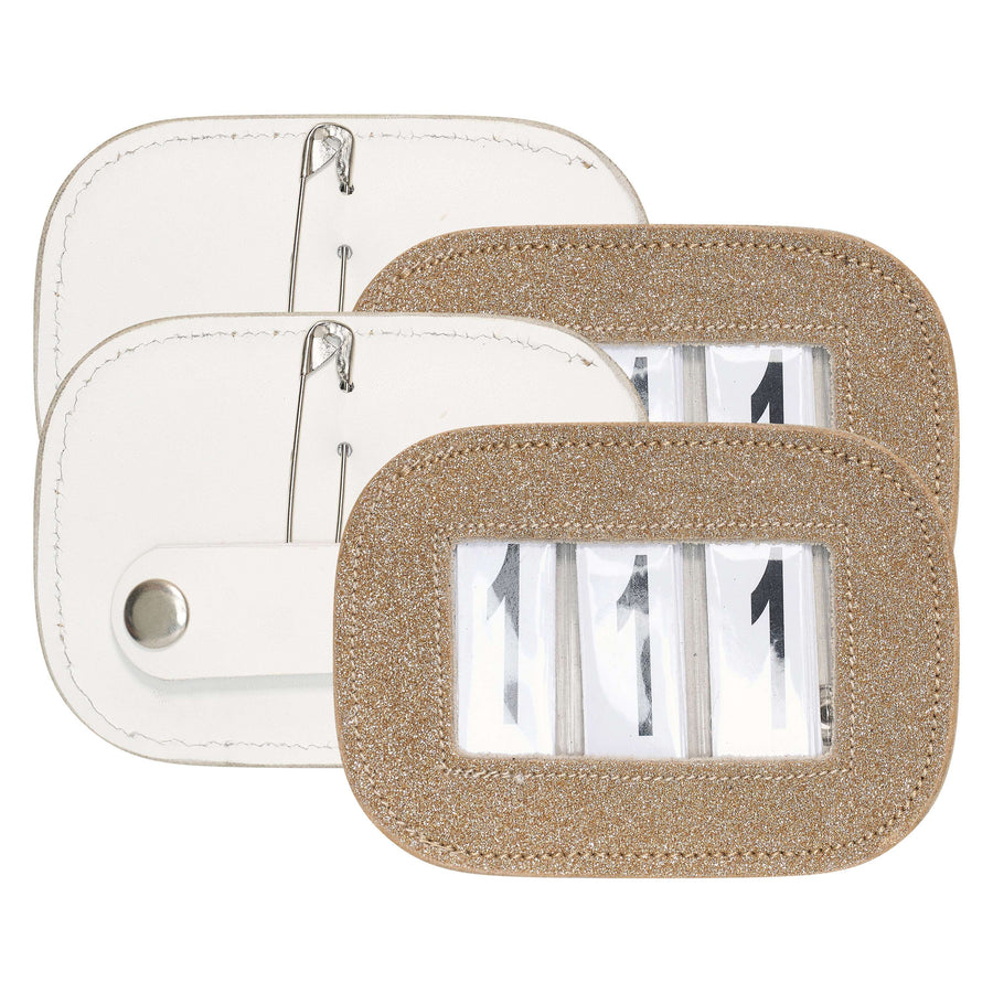 Imperial Riding Competition Numbers IRHGlitter Square Gold