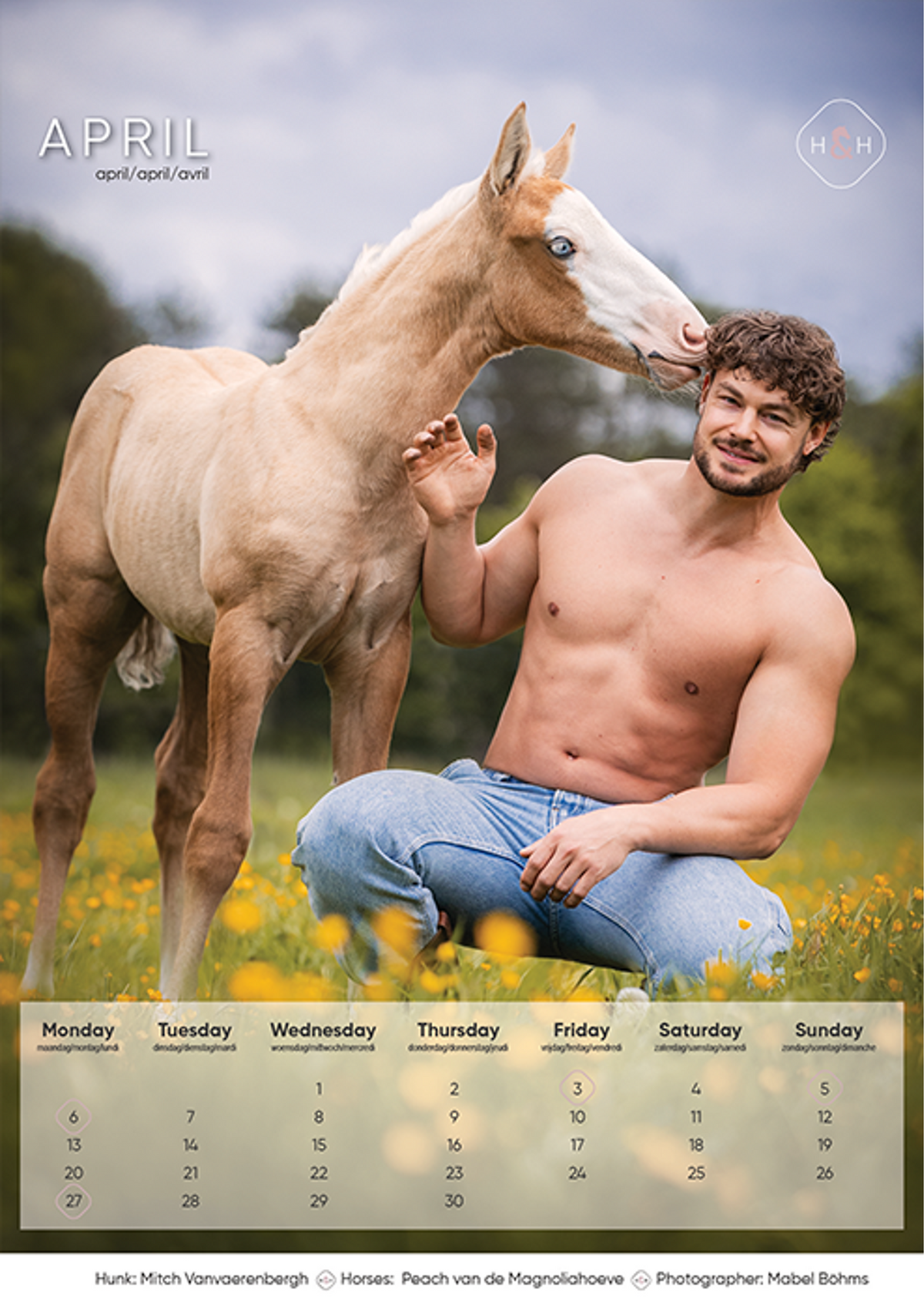 Calender Horse and Hunk 2026