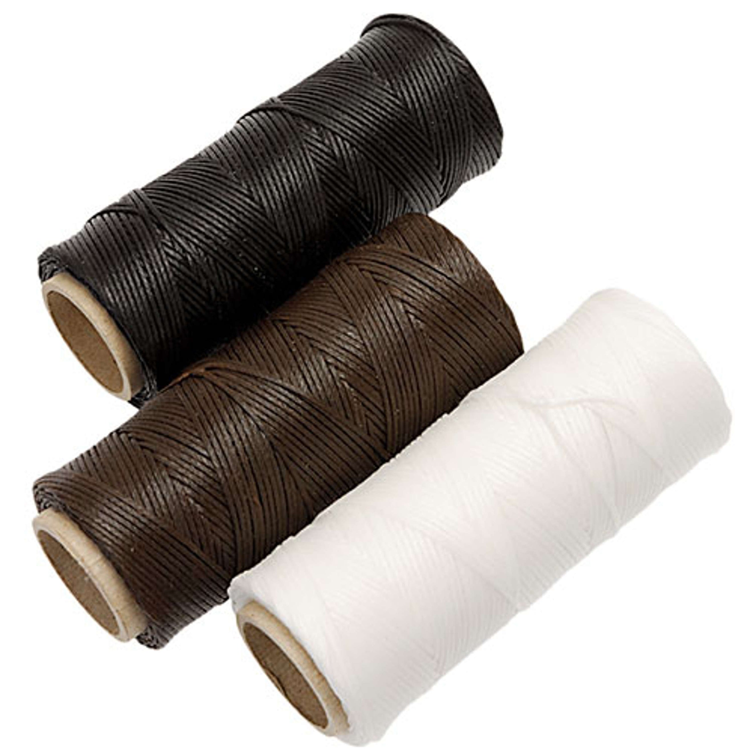 Imperial Riding Braiding Yarn Waxed Brown