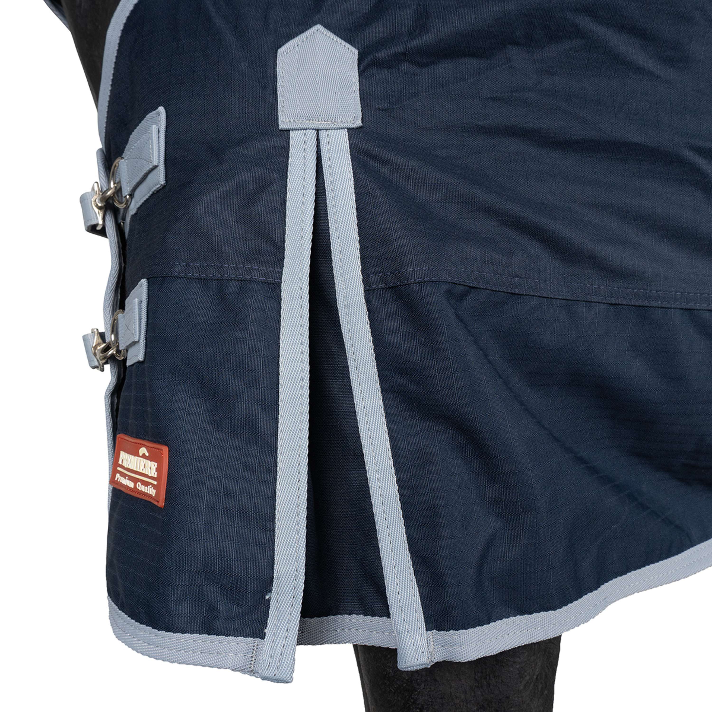 Premiere Rain Rug All Year 600D 0g Fleece with Hood Dress Blue