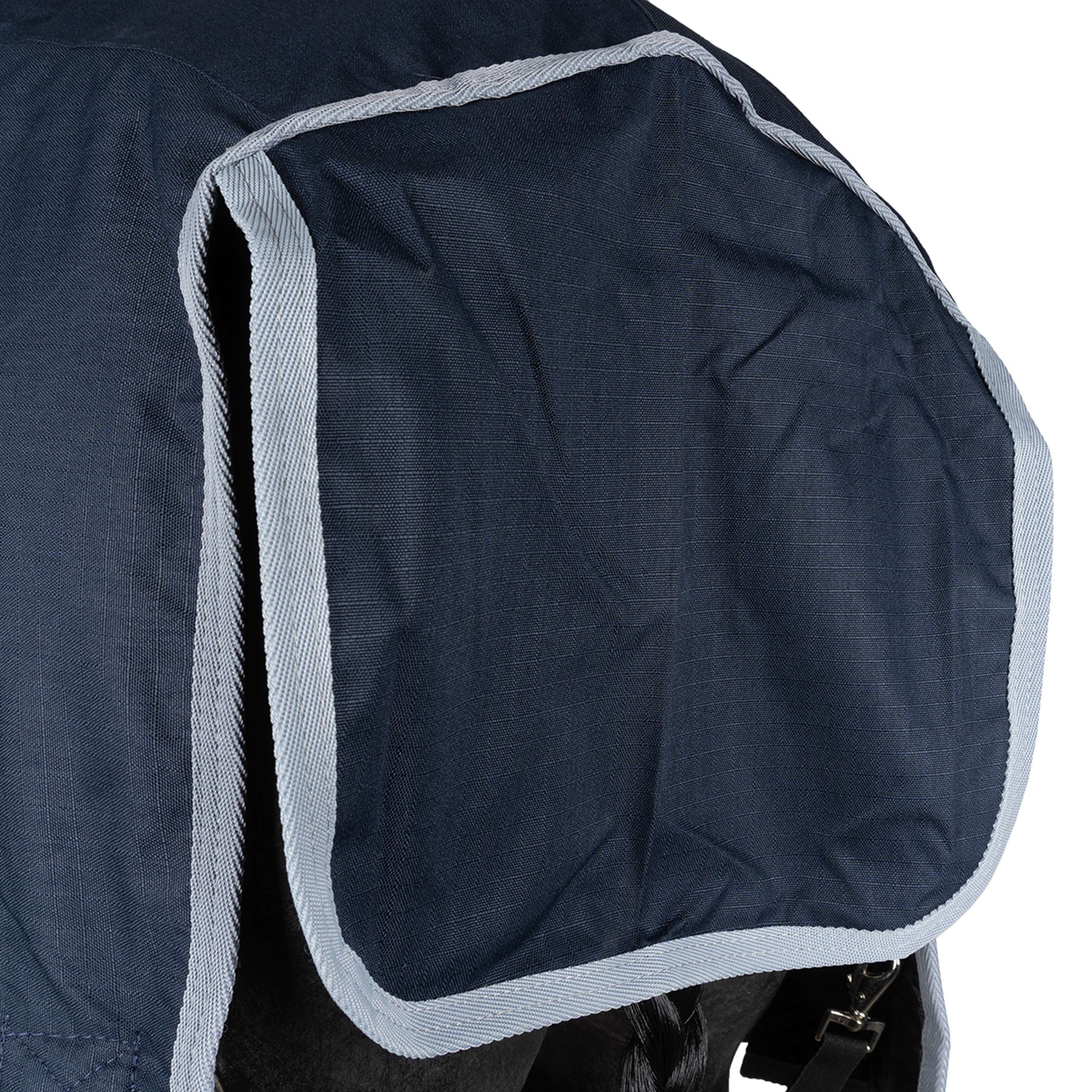 Premiere Rain Rug All Year 600D 0g Fleece with Hood Dress Blue