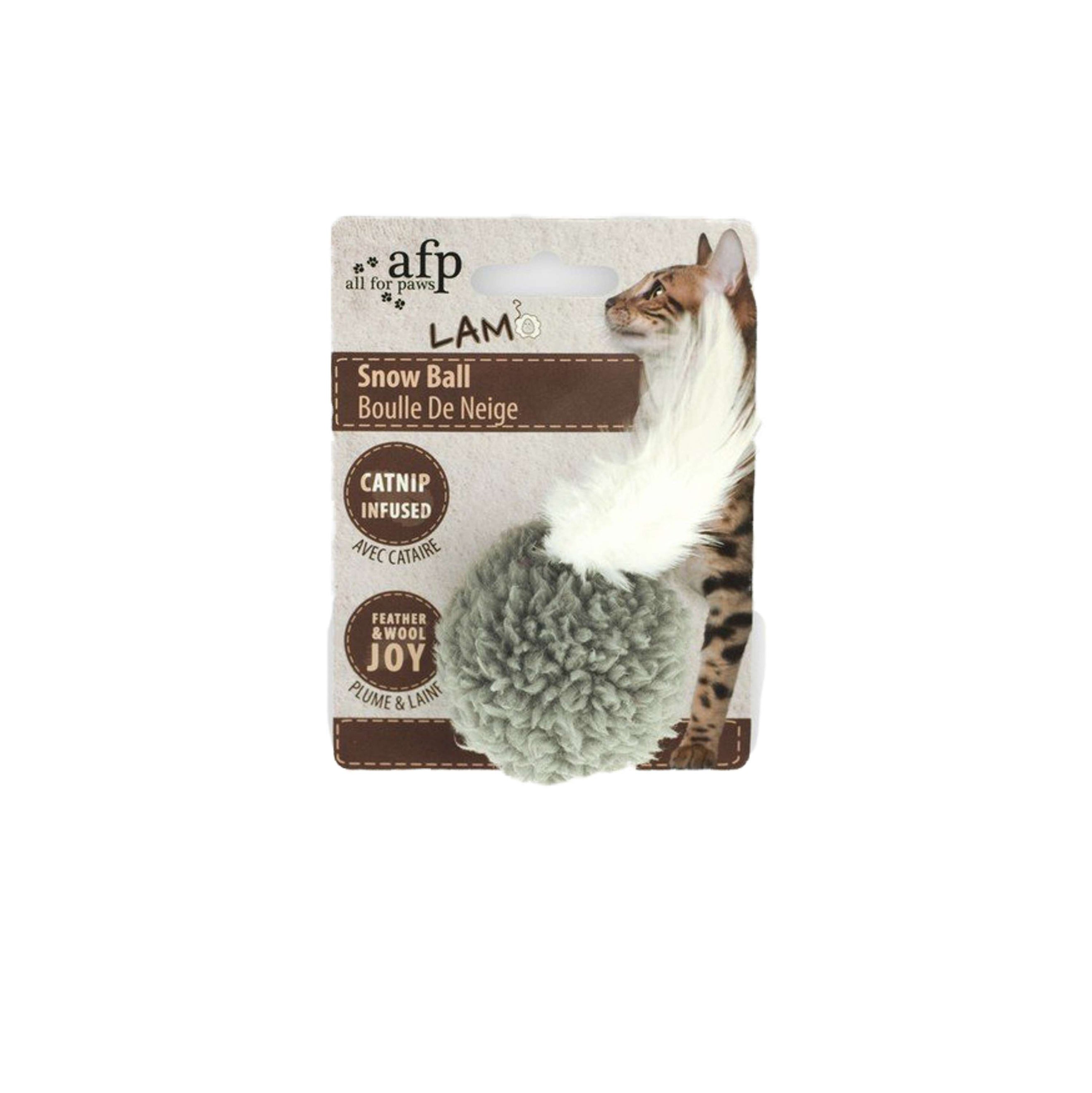 All For Paws Snow Ball Catnip Lambswool