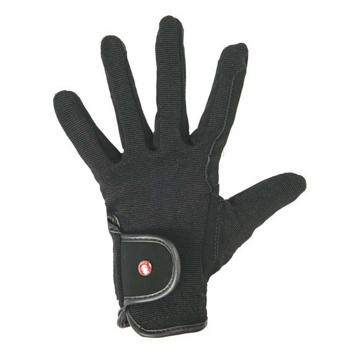 HKM Pro Team Riding Gloves Professional Nubuk Look Black