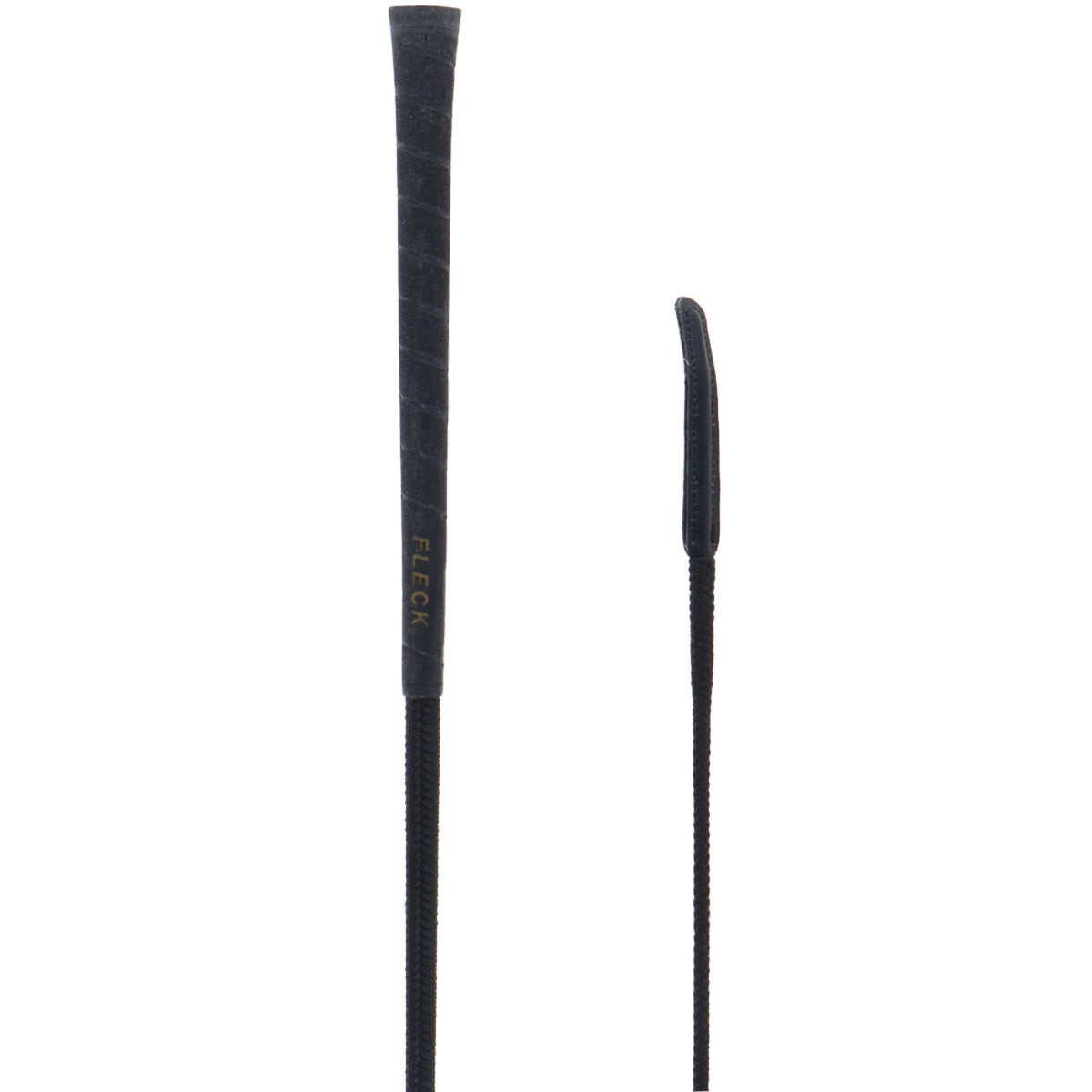 Fleck Dressage Whip Fleck with Leather Black