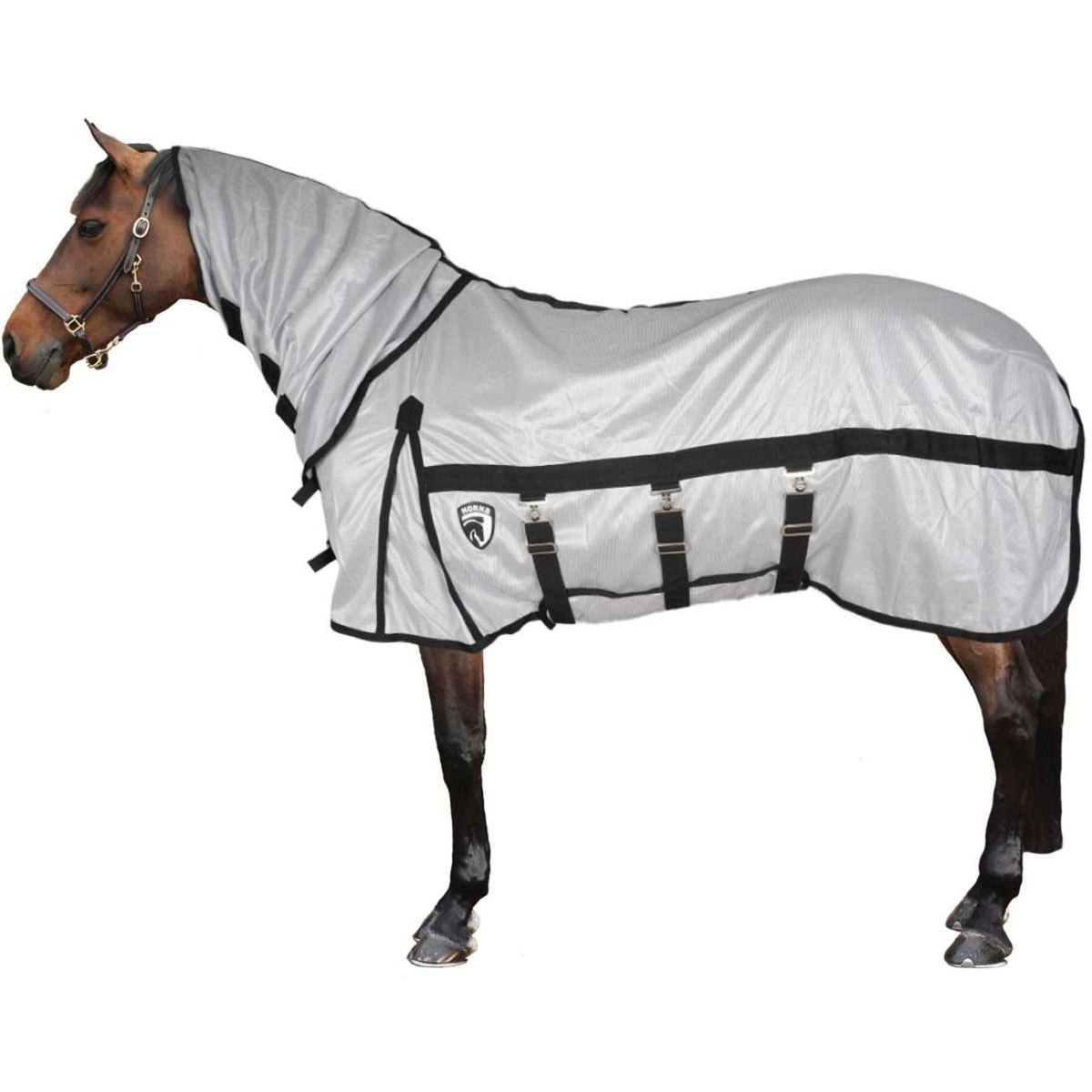 HORKA Fly Rug with a Fixed Hood Silver