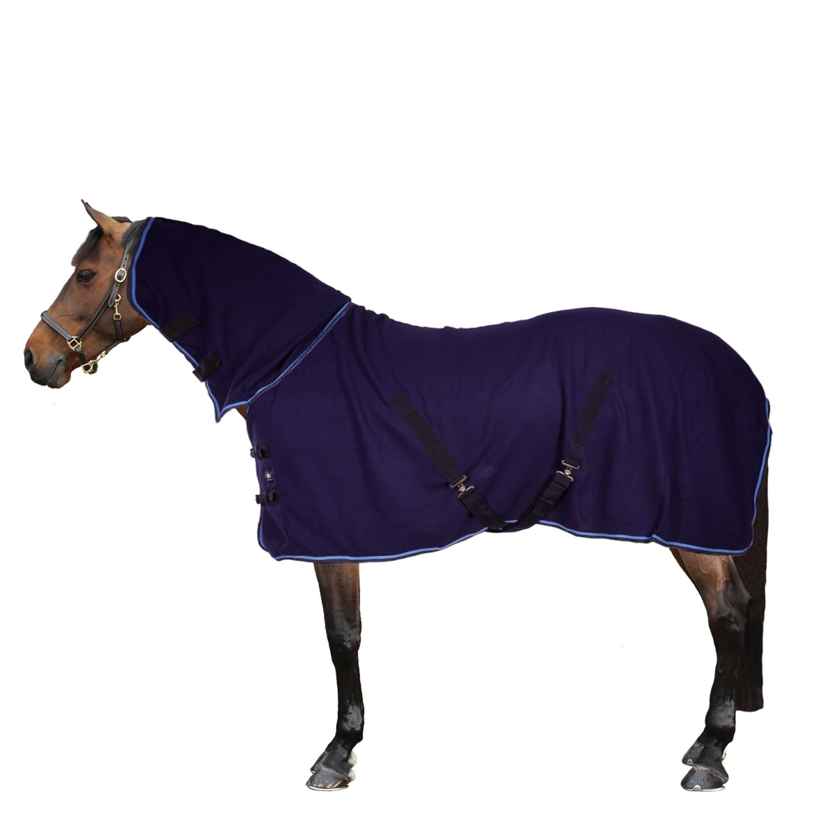 Riding World Fleece Rug Combo Navy/Blue